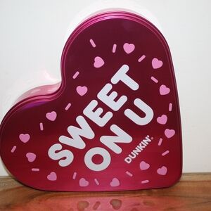 Dunkin' Heart-Shaped Tin